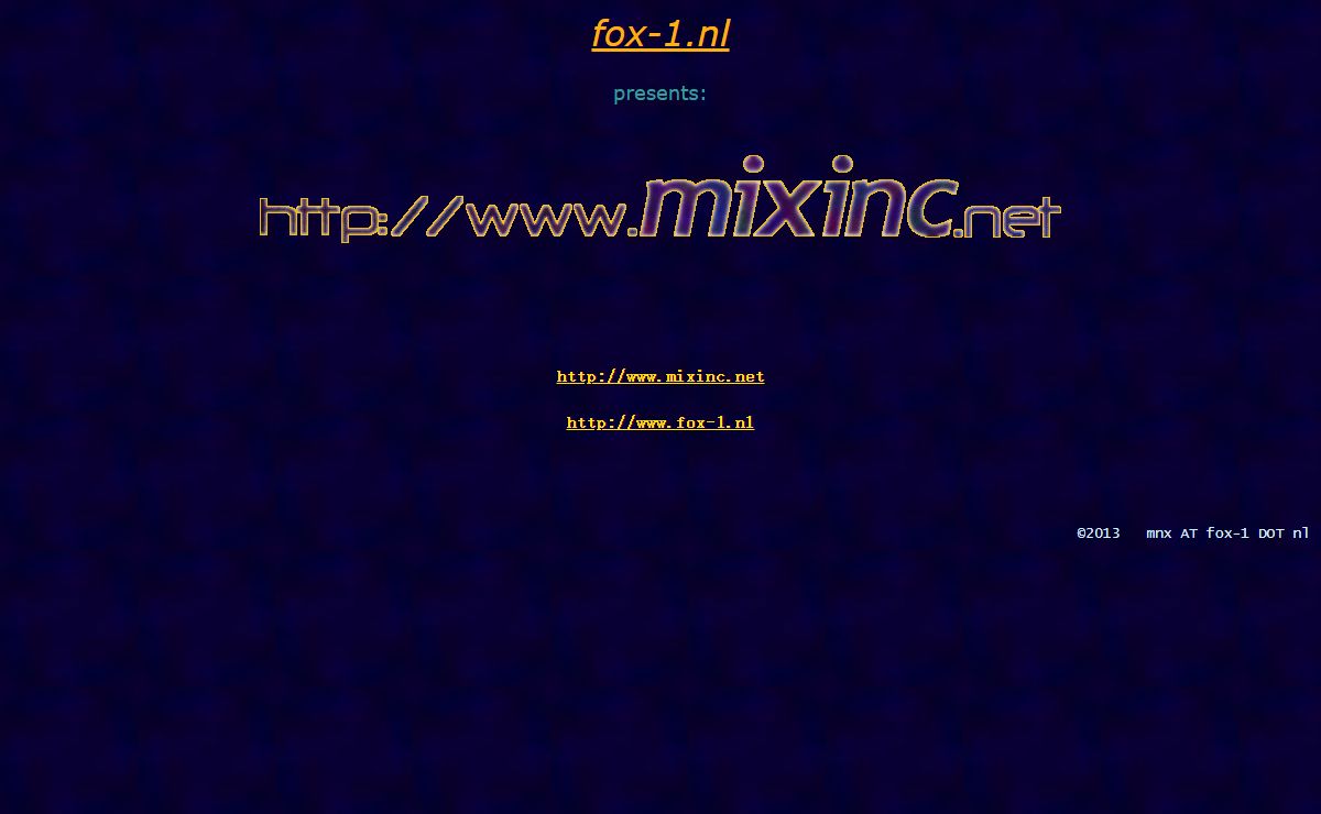 * * MIXINC * *