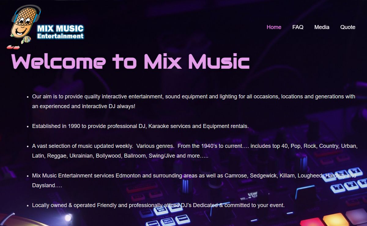 MixMusic – MixMusic provides DJ and Karaoke Services