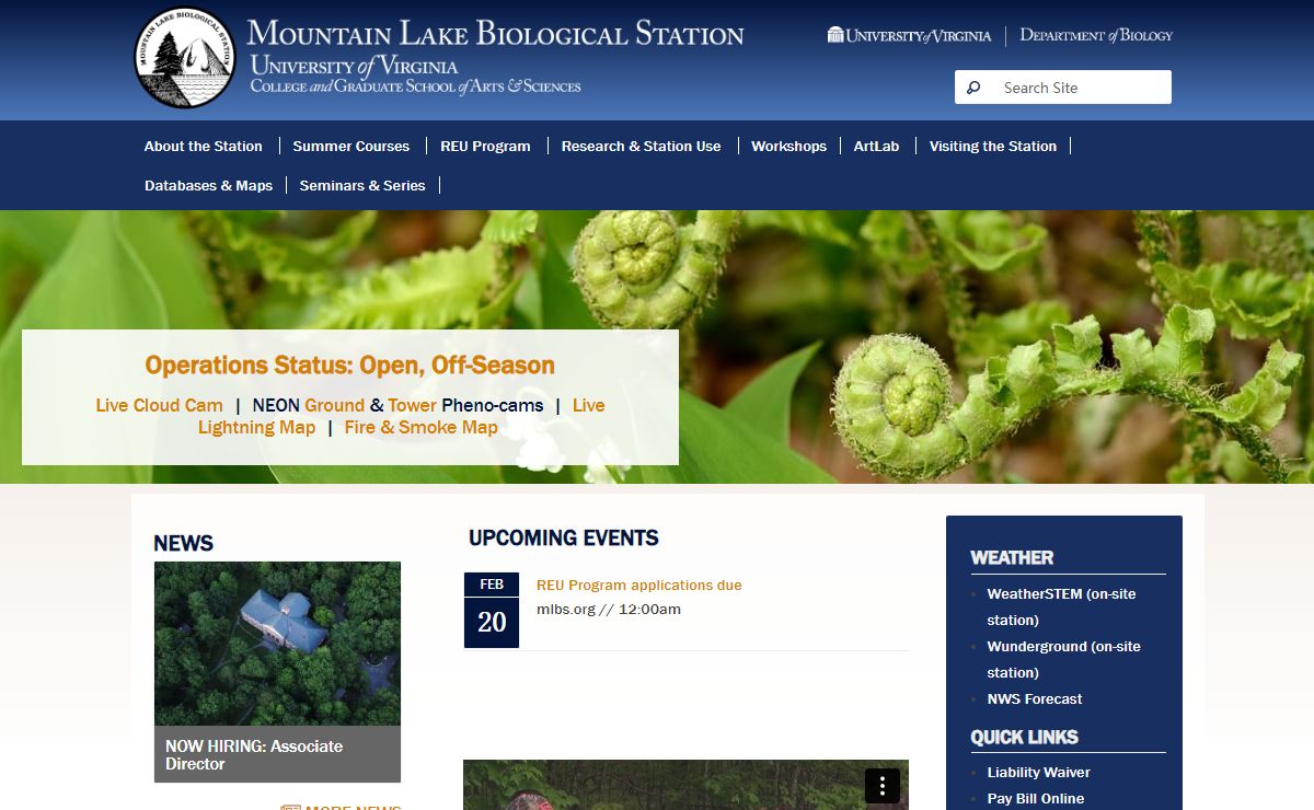 Mountain Lake Biological Station, U.Va.