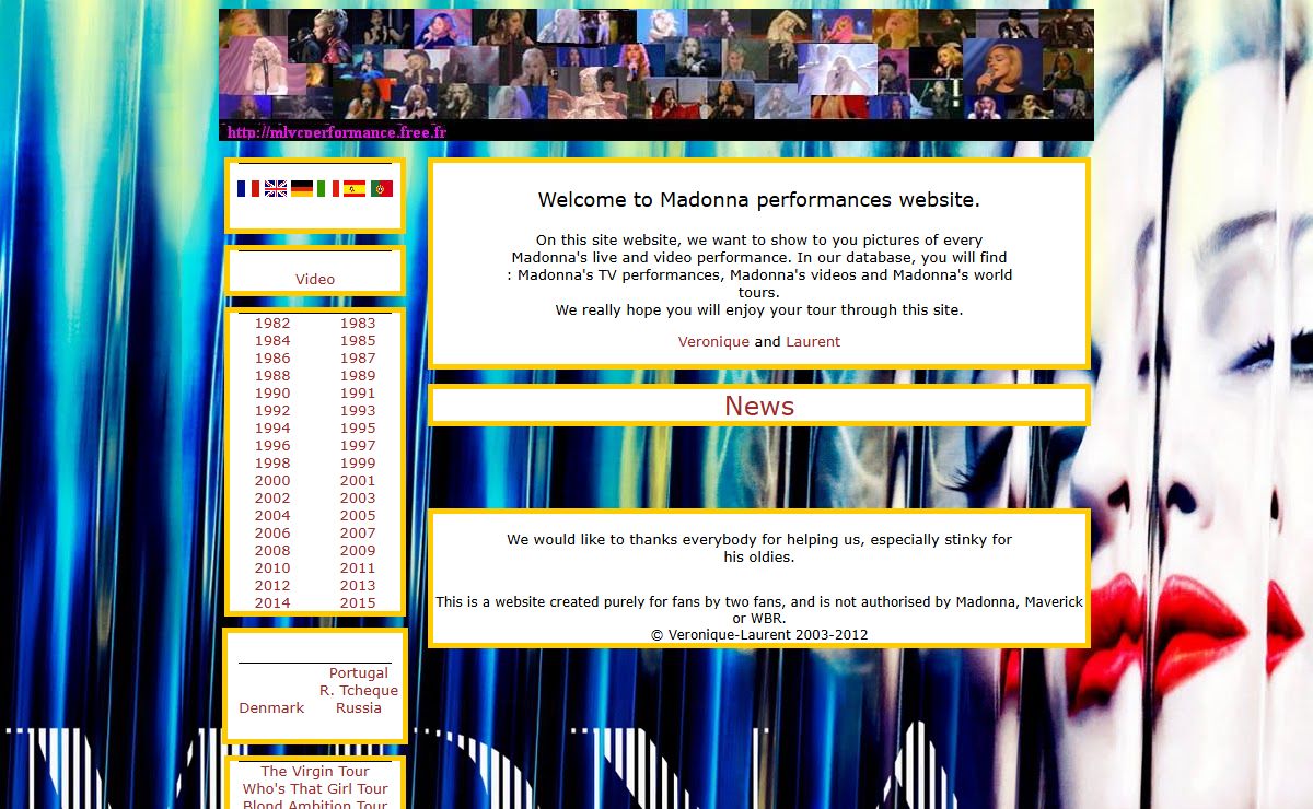 ..:: Madonna Live Video and Concert Performances ::..