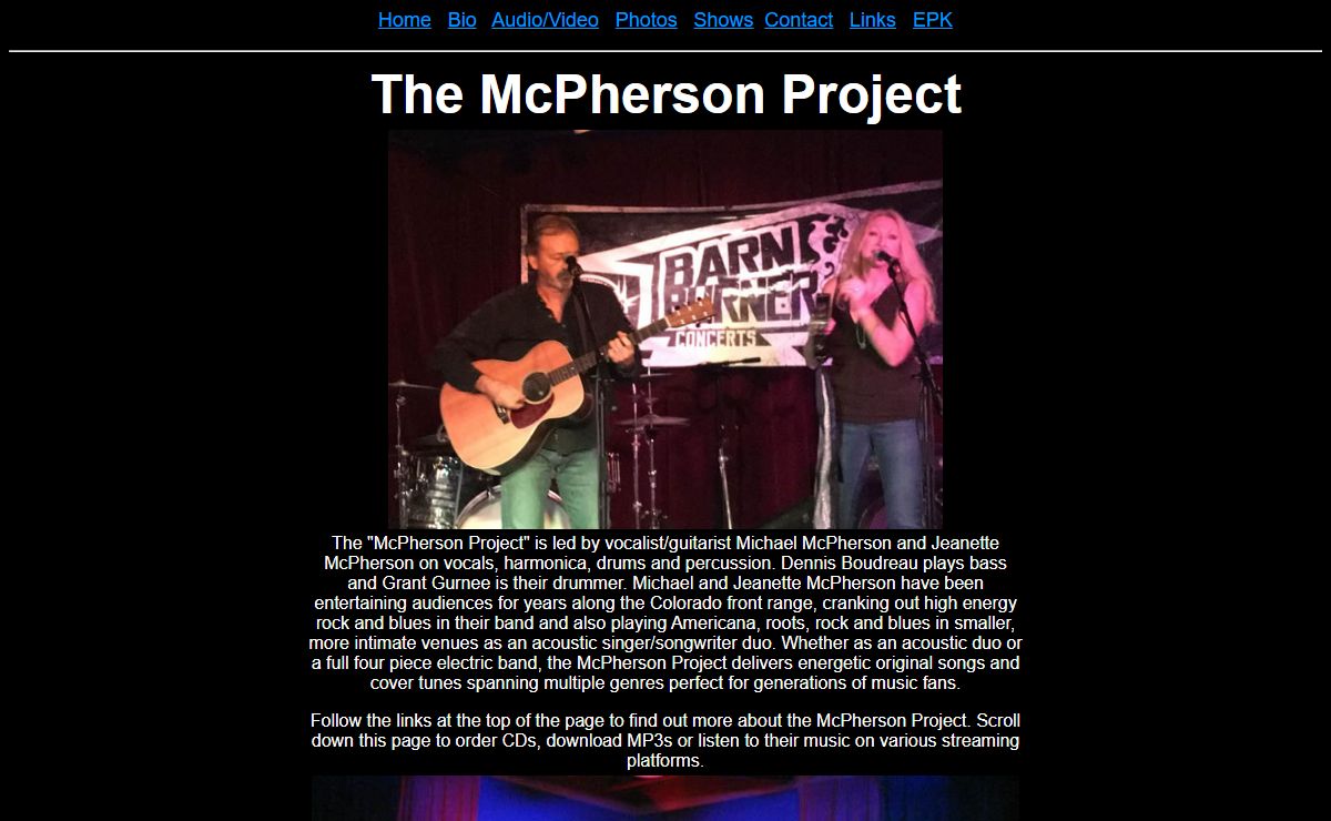 Acoustic Music by Michael McPherson.