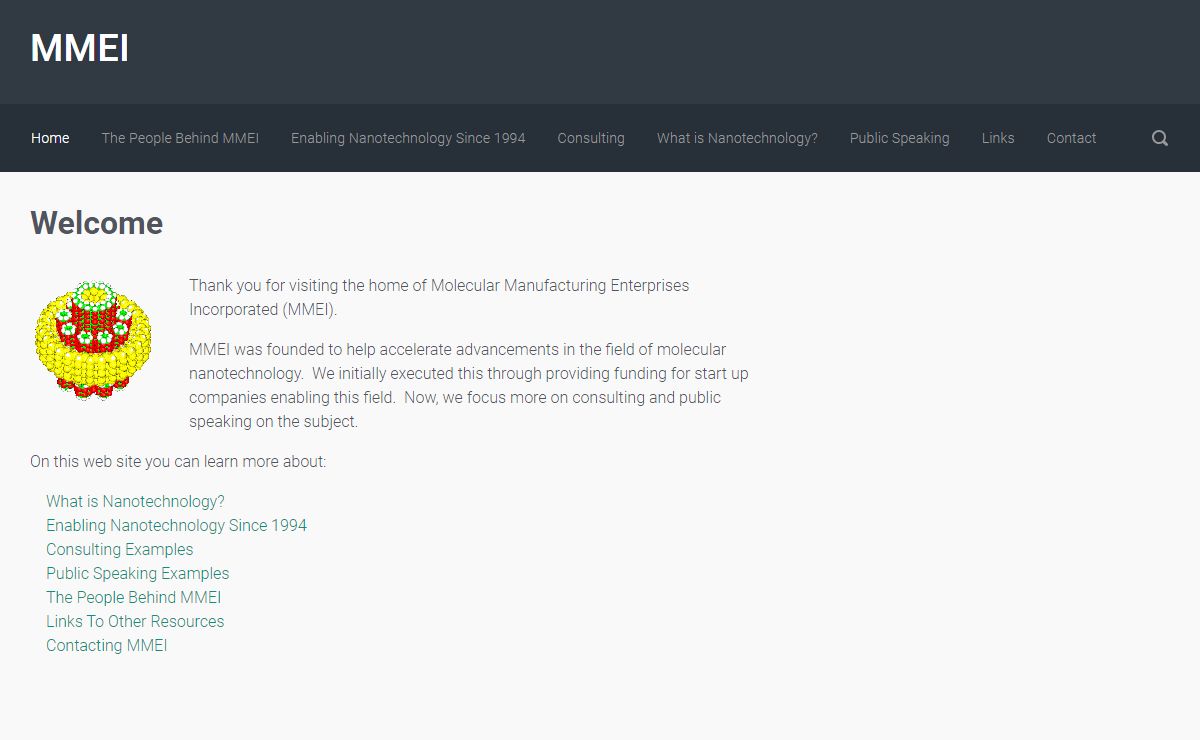 MMEI – Molecular Manufacturing Enterprises Incorporated