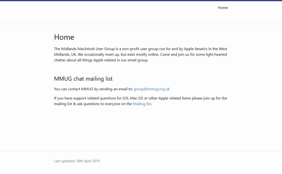 Home | Midlands Macintosh User Group