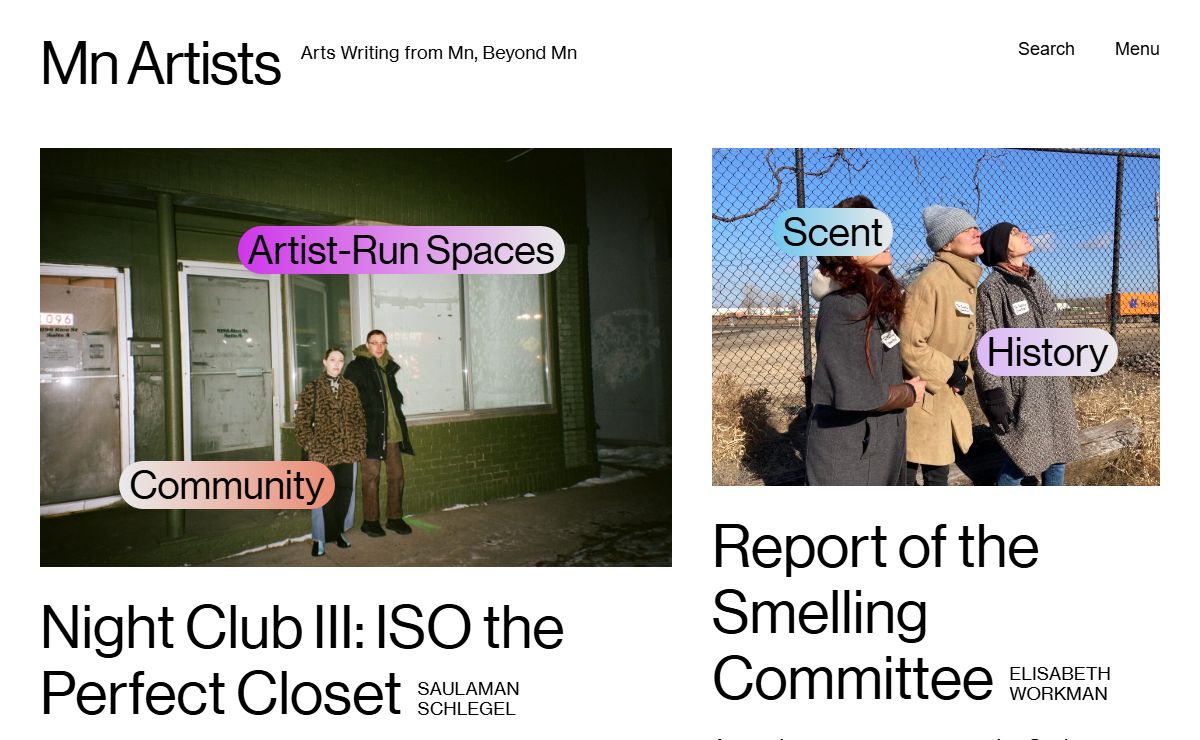 Mn Artists | Arts Writing from Mn, Beyond Mn