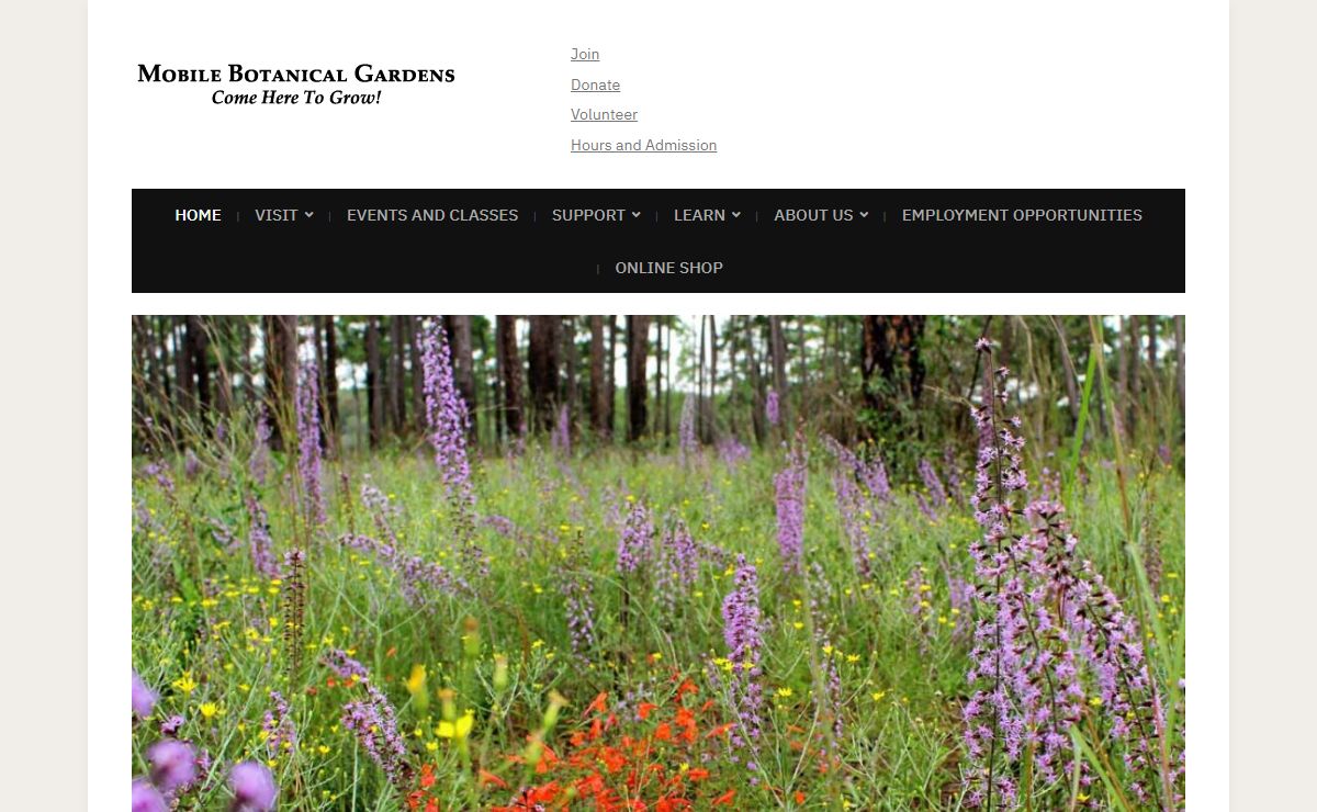 Mobile Botanical Gardens - 100 acres of gardens & woodland in Mobile, Al