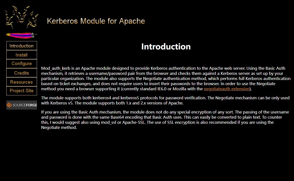 Kerberos Module for Apache