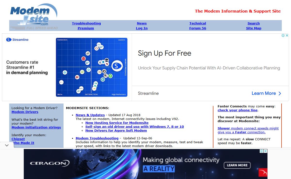Modemsite.com: 56k Modem Drivers, Information and Troubleshooting