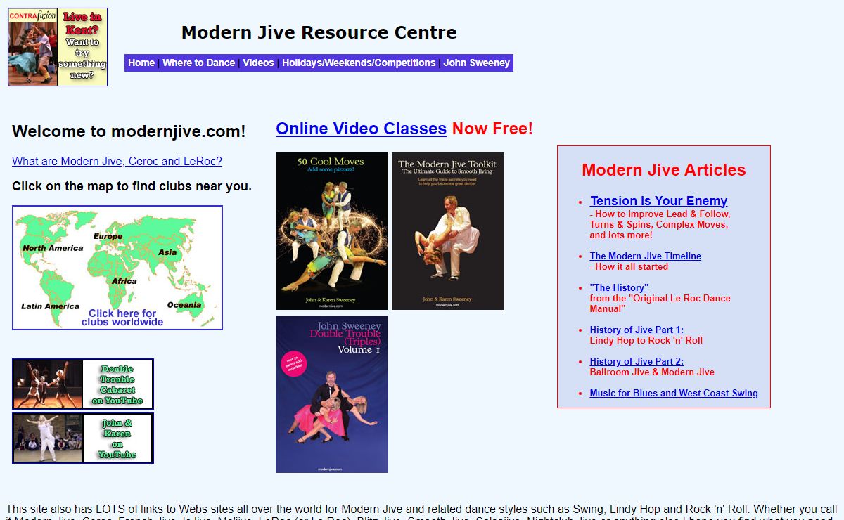 Ceroc Videos - Modern Jive - Ceroc, Le Roc, etc. - Videos, Classes, Events, Workshops, Holidays, Weekends