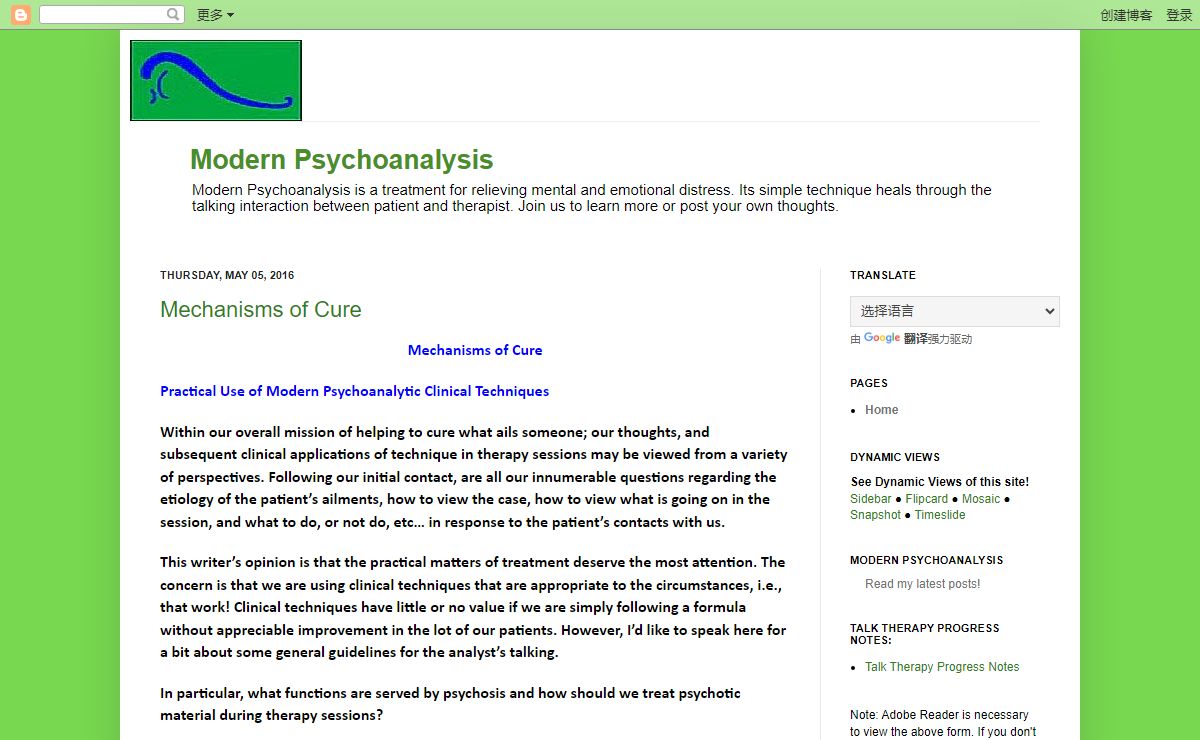 Modern Psychoanalysis