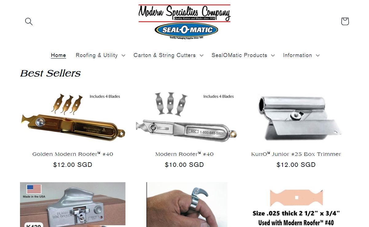 Modern Specialties Company – Modern Specialties Co / Seal-O-Matic
