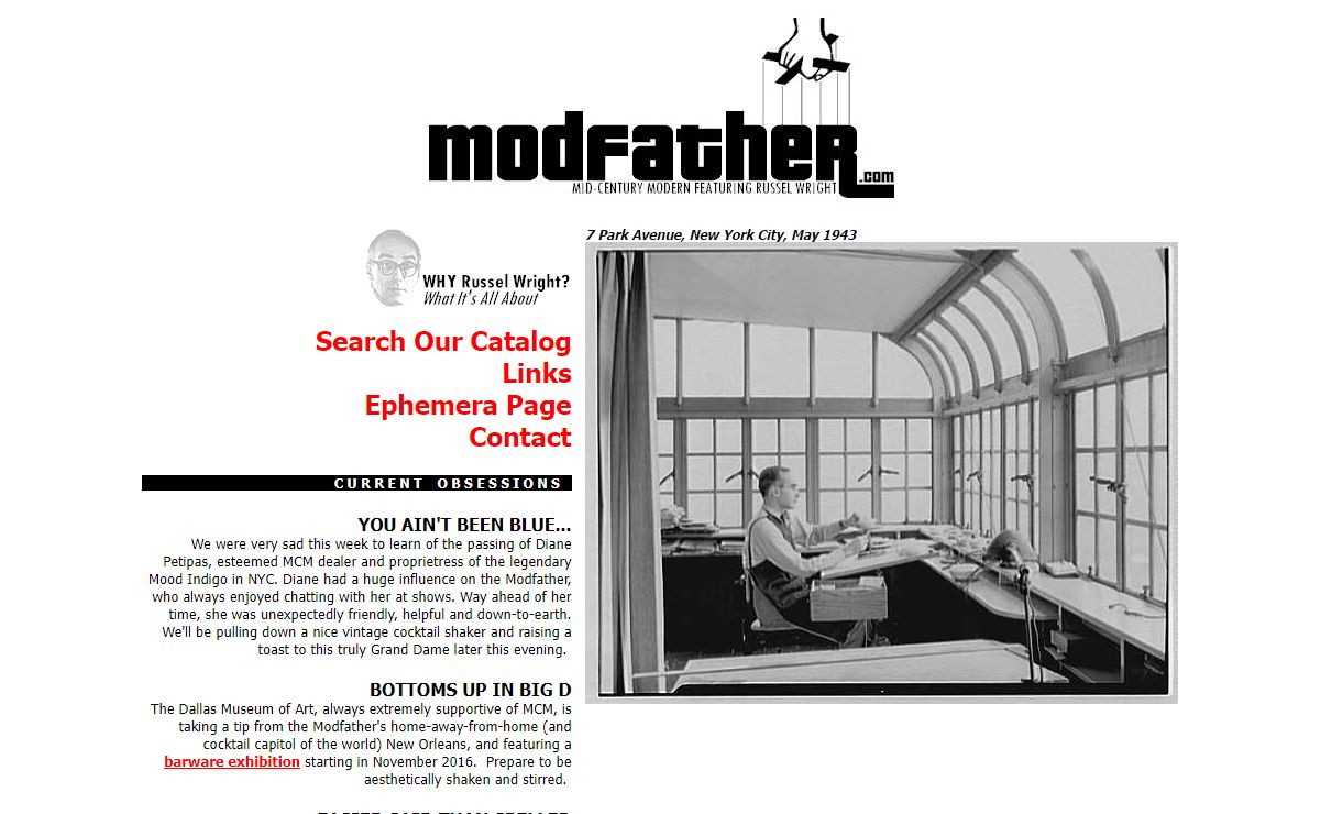 Modfather.com featuring the Very Best in Mid-Century Modern Tableware including Russel Wright