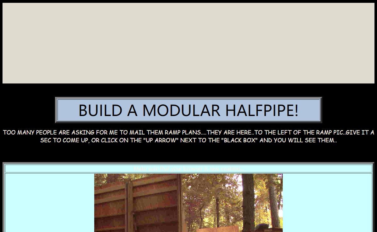 Build a Modular Half-Pipe!!