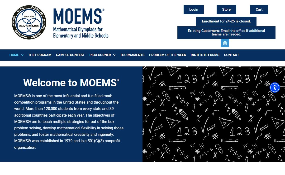 Math Olympiads for Elementary and Middle Schools – MOEMS