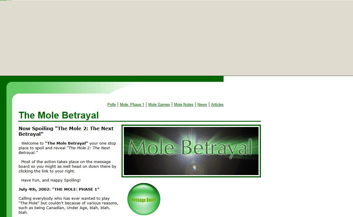 The Mole Betrayal