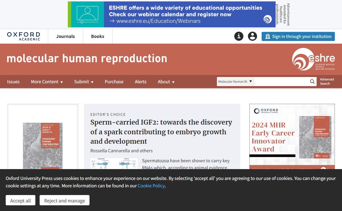 Molecular Human Reproduction | Oxford Academic