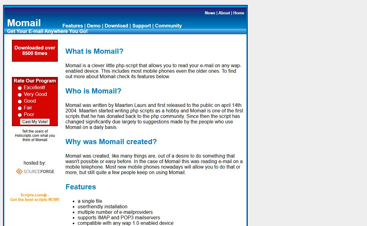 Momail - Get Your E-mail Anywhere You Go.