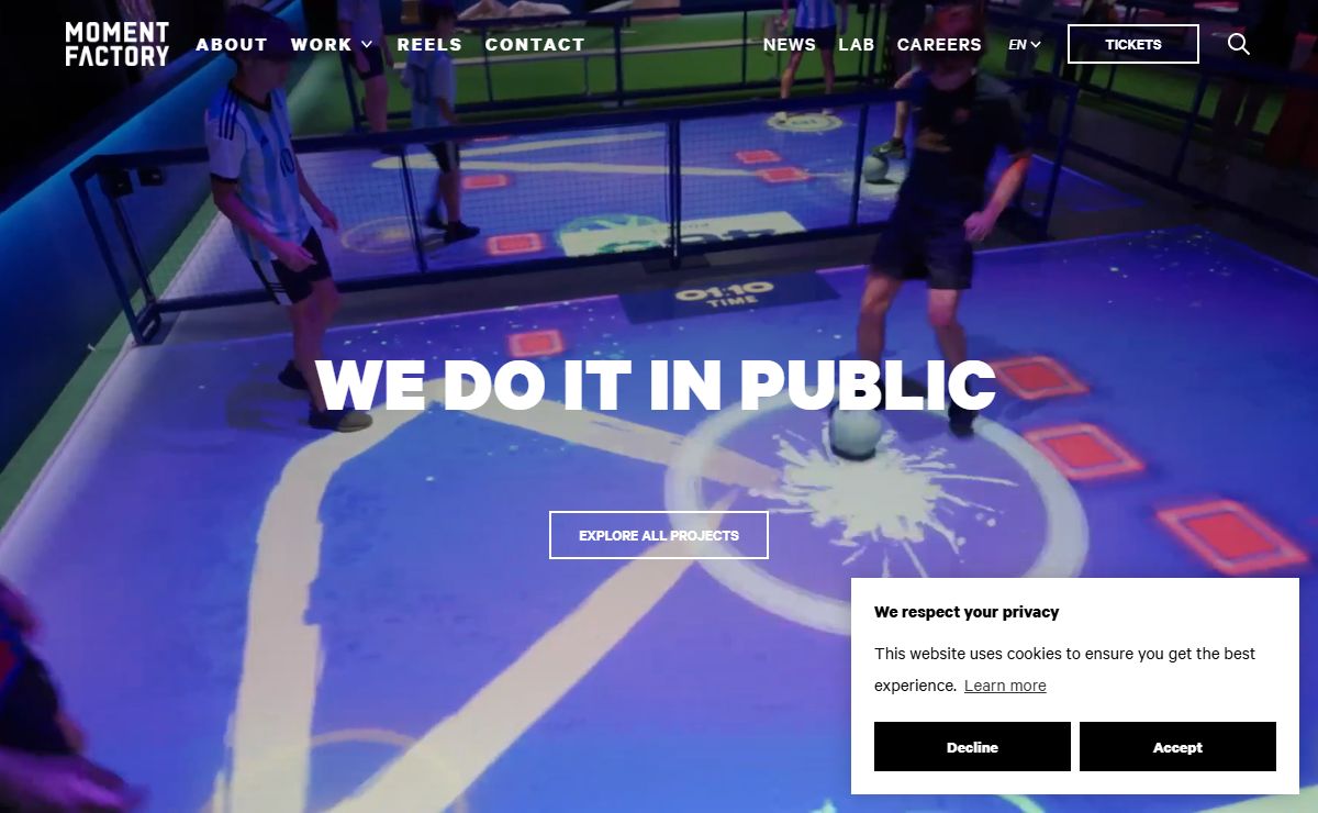 Moment Factory - Immersive Experience Redefined
