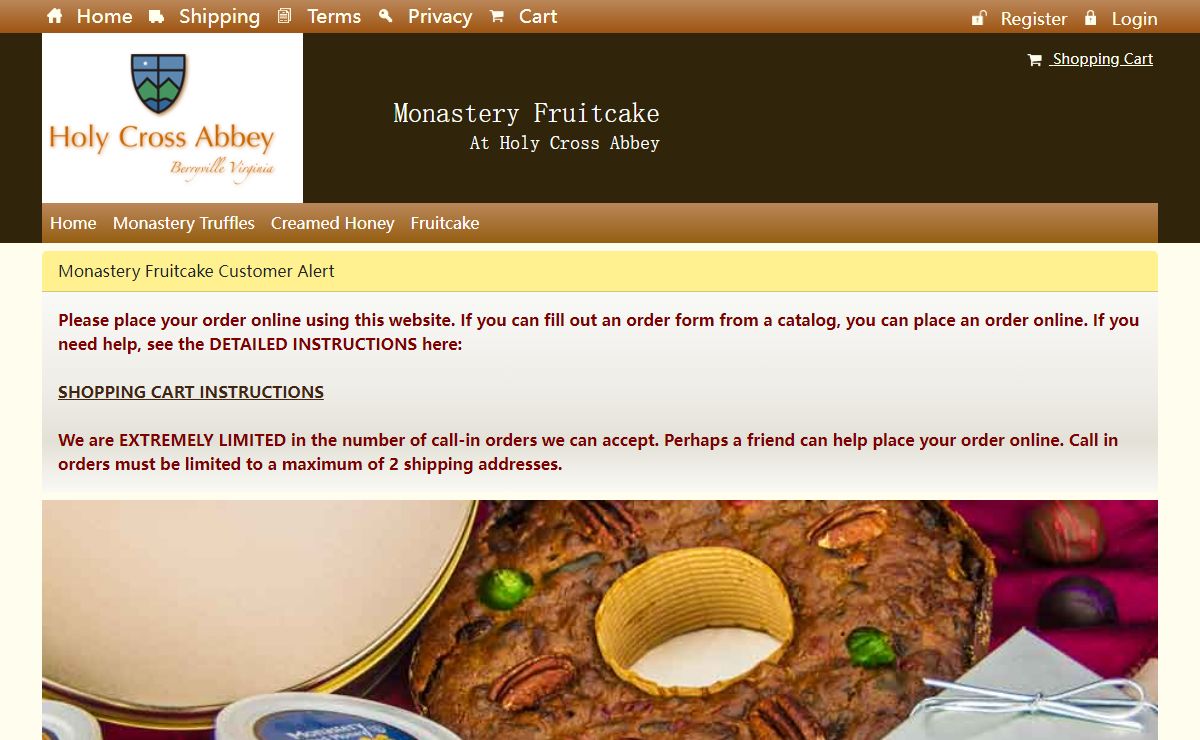 Monastery Fruitcake