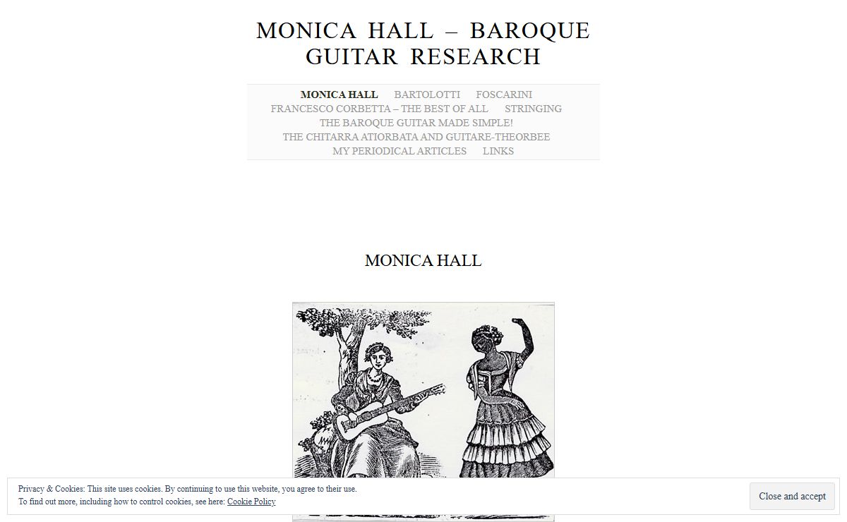 Monica Hall - Baroque Guitar Research