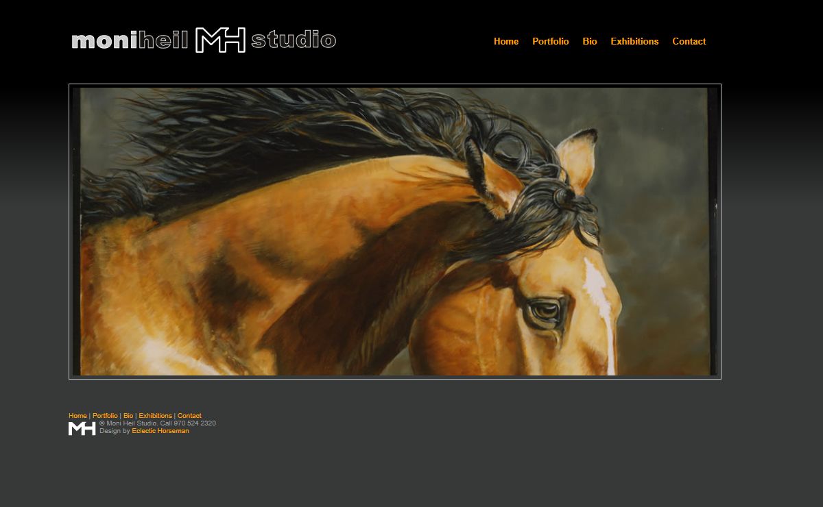Welcome to Moni Heil Studio. Fine Art of the American West. 970-524-2320