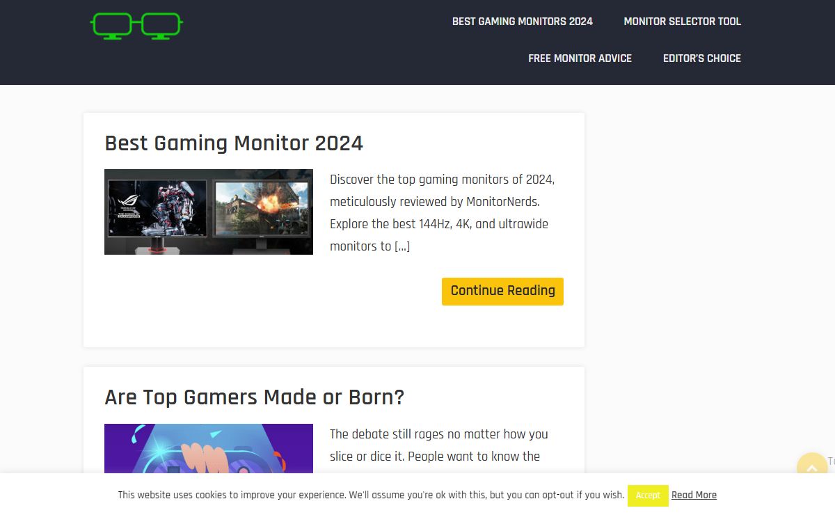 MonitorNerds | Gaming Monitor Reviews - Best Gaming Monitors, 4K monitors, and 144hz monitors