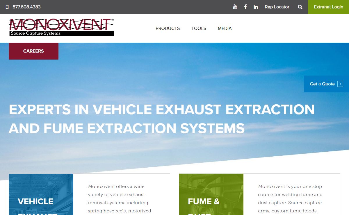 Exhaust Removal Systems | Monoxivent Source Capture