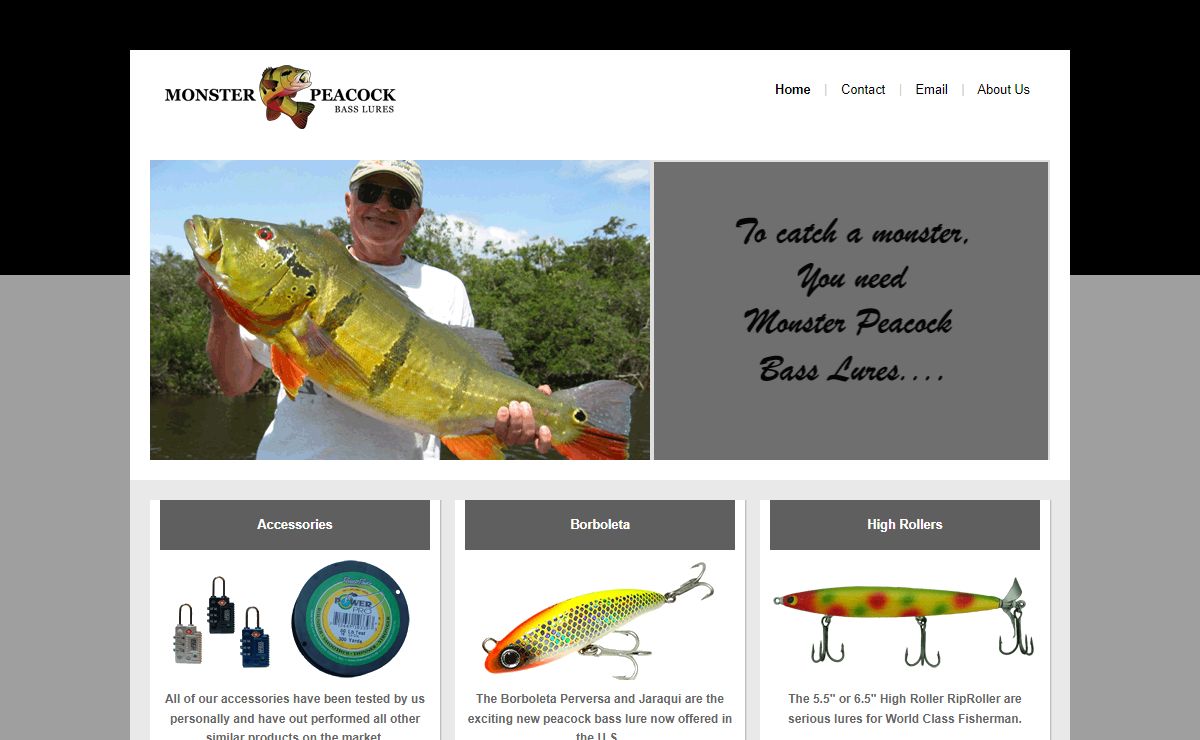 Monster Peacock Bass Lures - Home