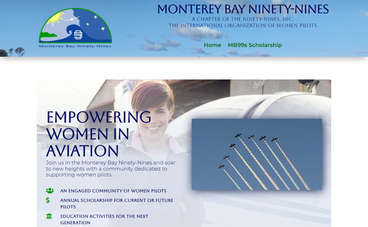 Monterey Bay 99s | MB Chapter of the Ninety-Nines. International Organization of Women Pilots