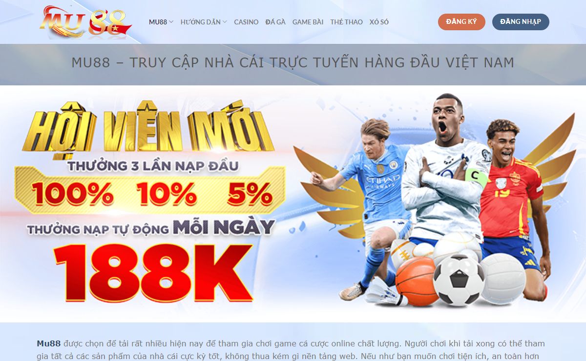 MU88 - Truy cập nhà cái trực tuyến hàng đầu Việt Nam
