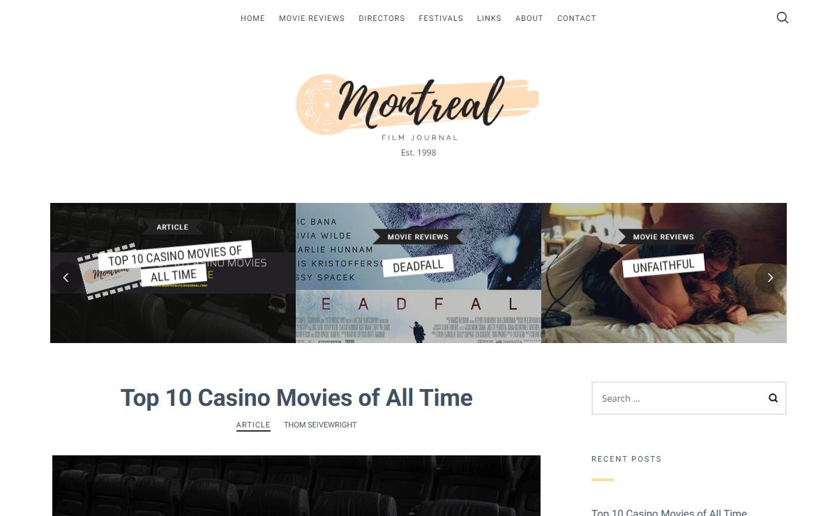 Montreal Film Journal - Est. 1998