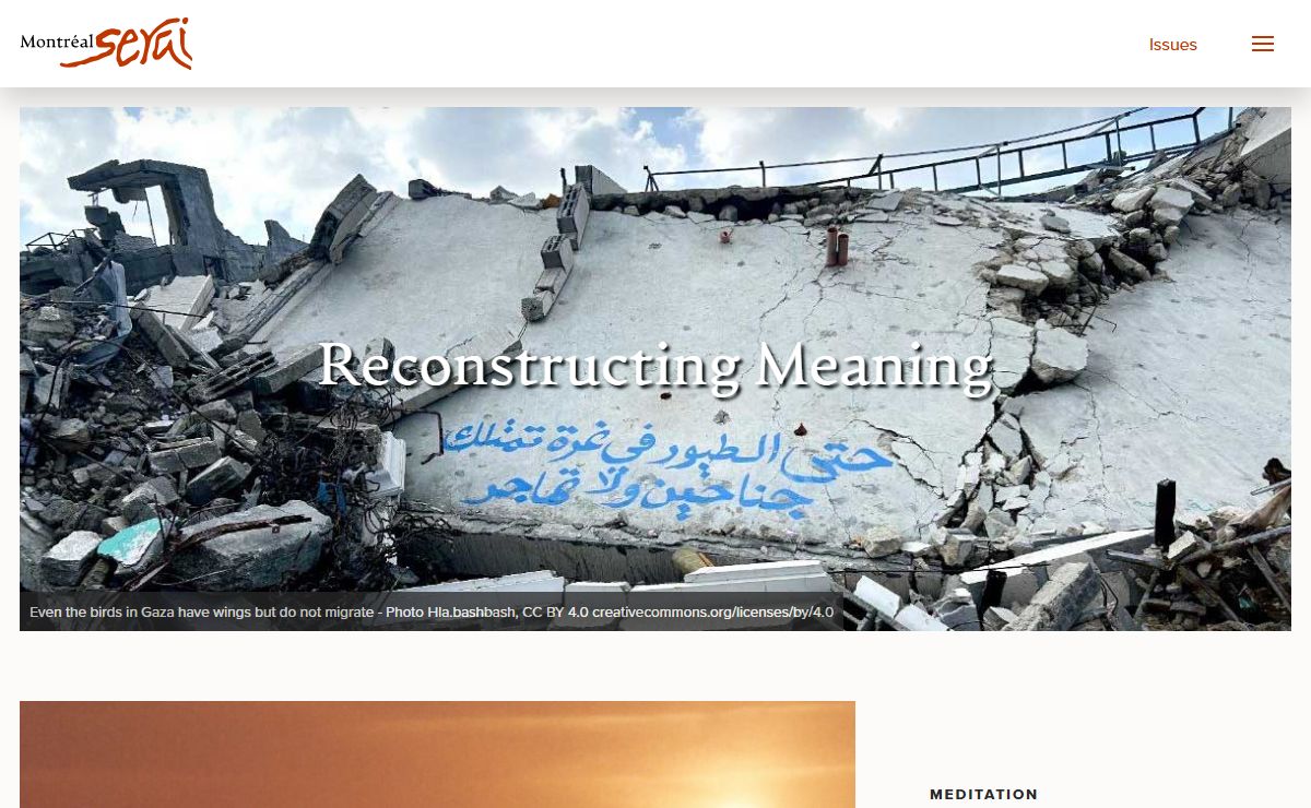Montréal Serai – Bringing the margins to the centre...