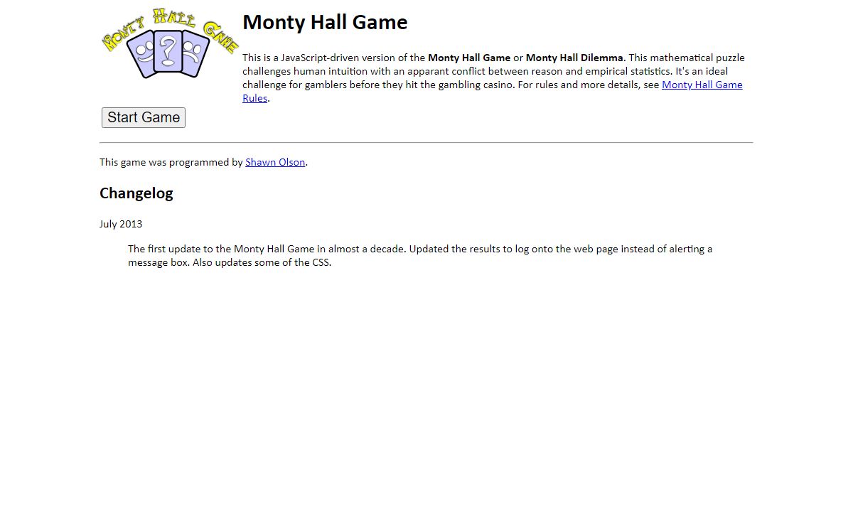 Monty Hall Game