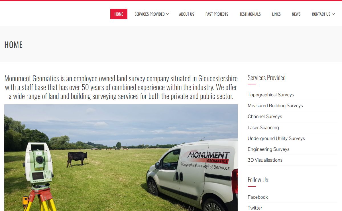 Monument Geomatics - Land Surveyors, South West