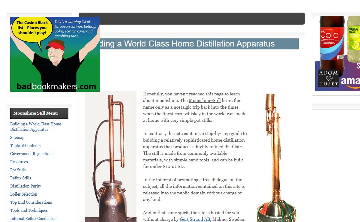 Moonshine Still — A Step by Step Guide to Building a World Class Home Distillation Apparatus