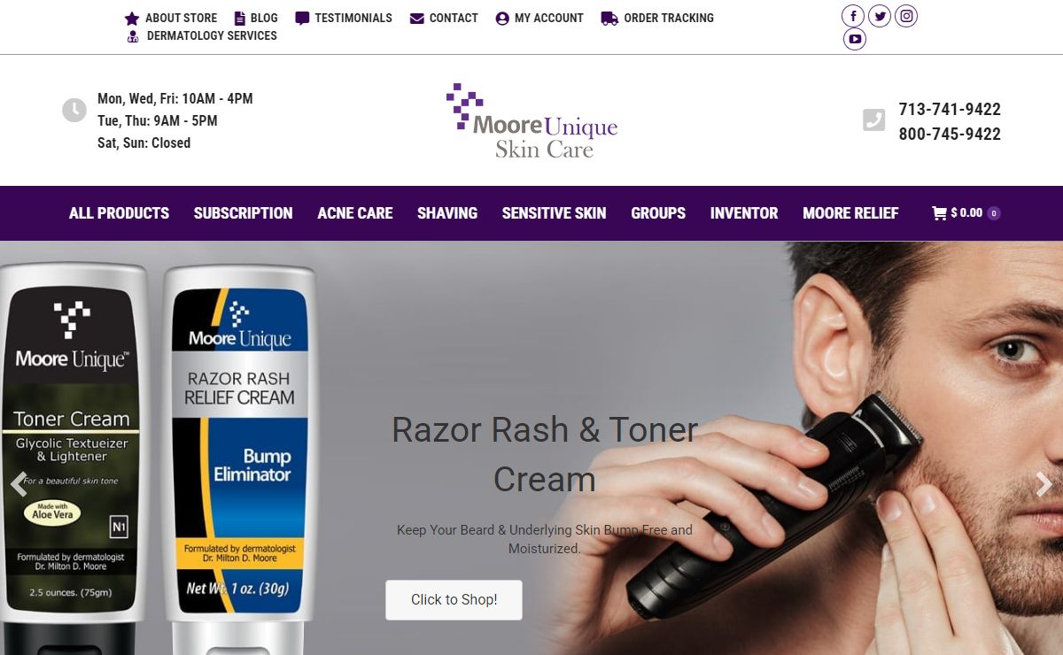Skin Care Products - Moore Unique Skin Care