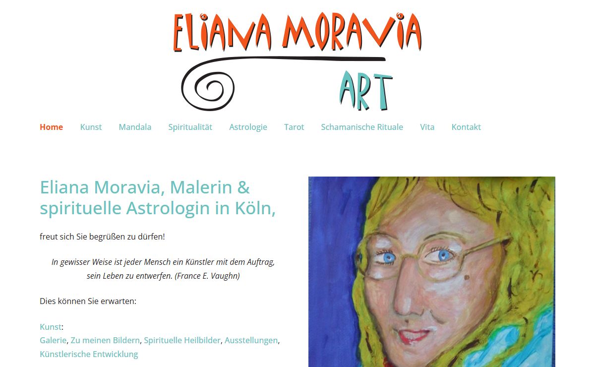 Eliana Moravia, Malerin und spirituelle Astrologin in Köln