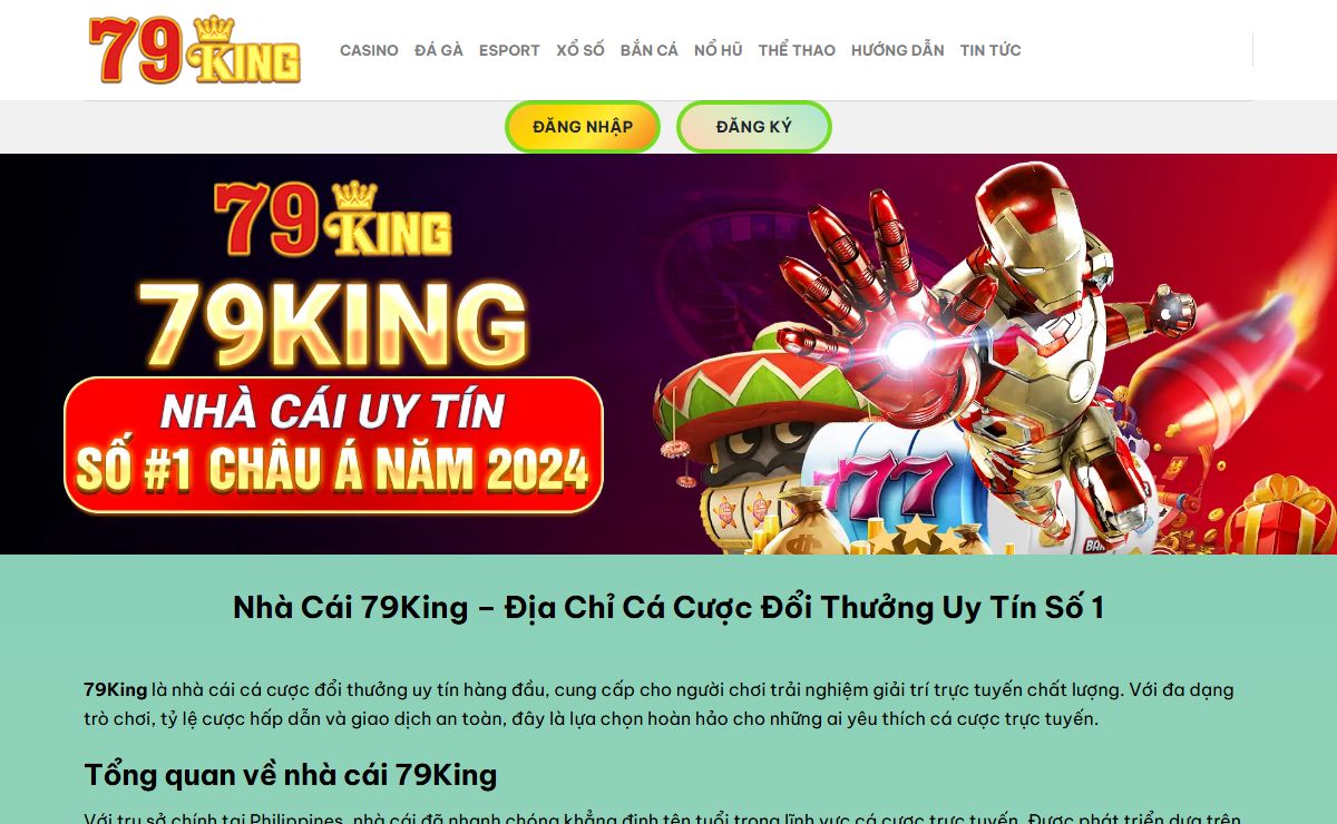 Nhà Cái 79King – Địa Chỉ Cá Cược Đổi Thưởng Uy Tín Số 1
