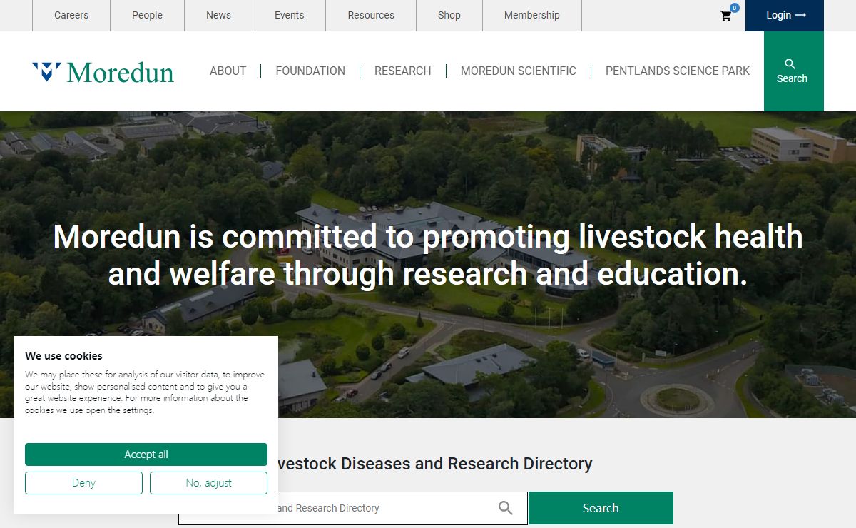 Moredun is committed to promoting livestock health and welfare through research and education. | Moredun