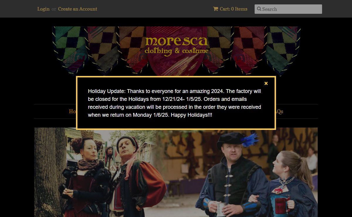 Moresca Clothing and Costume – Moresca Clothing & Costume