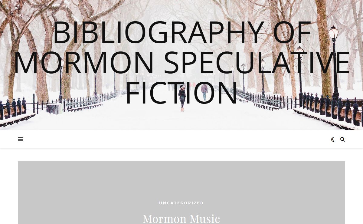 Bibliography of Mormon Speculative Fiction
