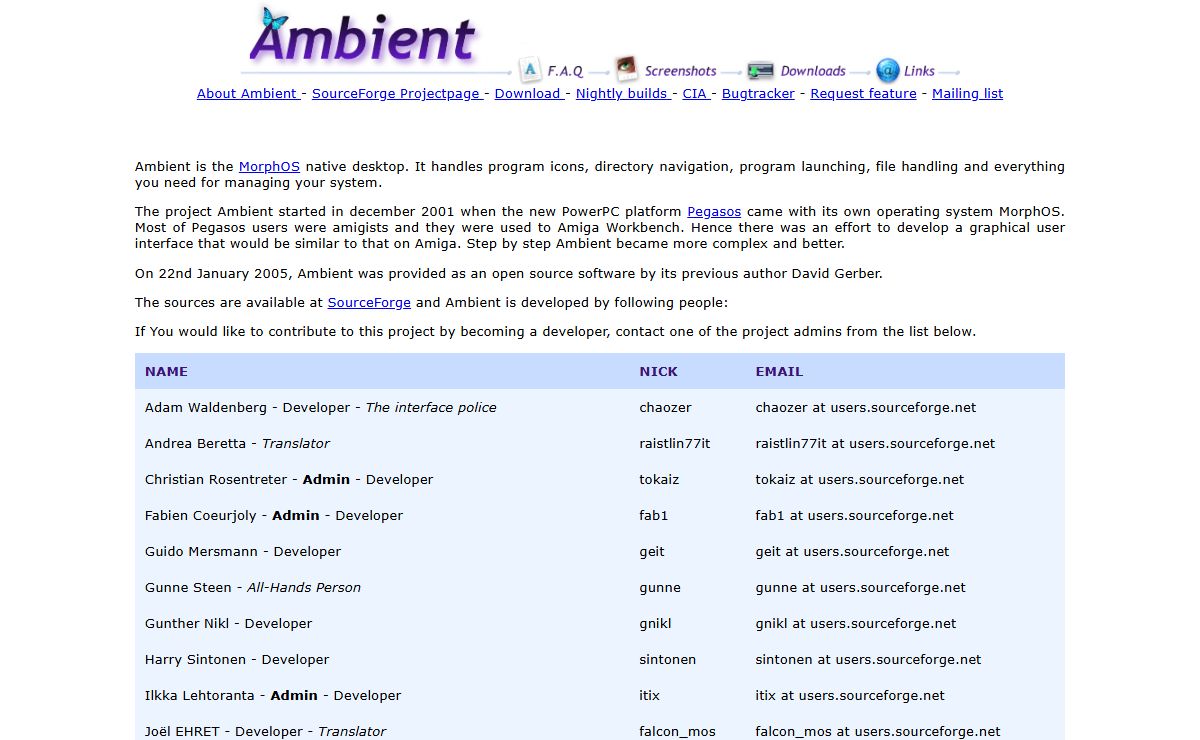 Ambient Open Source Team - HomePage