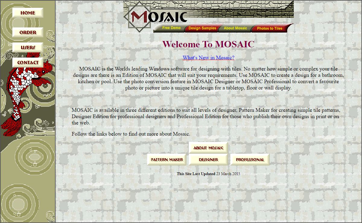 MOSAIC 2012 | Tile Design Software