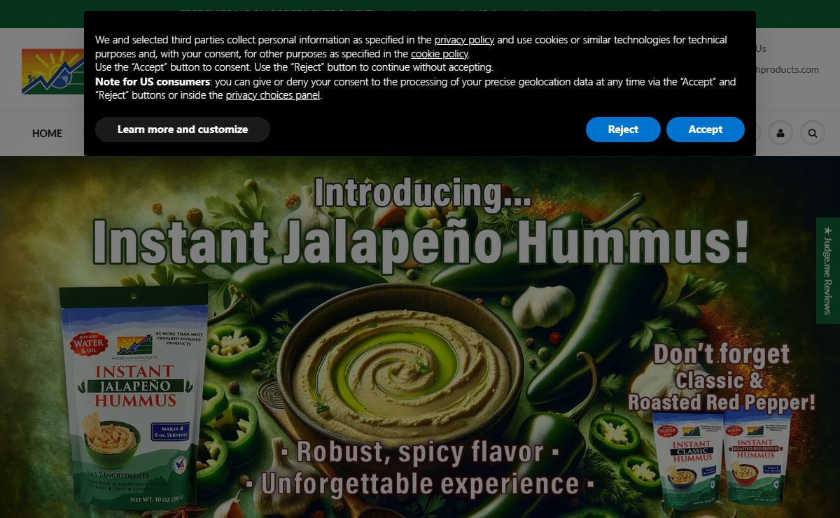 Dehydrated & Freeze-Dried Foods | Mother Earth Products