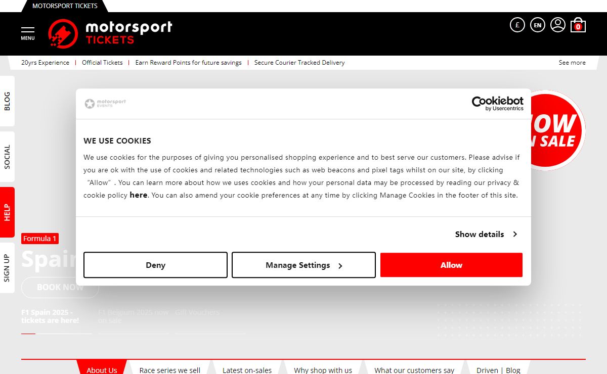 Motorsport Tickets | Tickets and packages for all motorsport fans