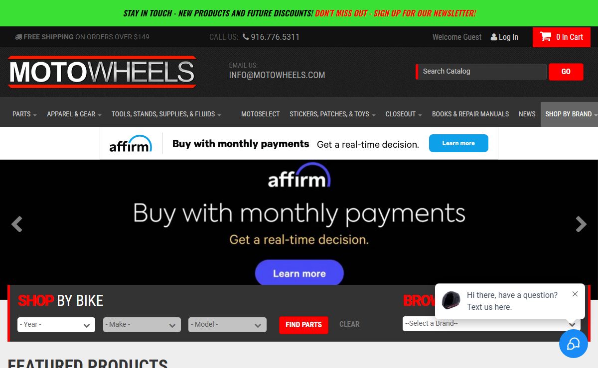Buy Aftermarket Motorcycle Parts in California | Moto Wheels
