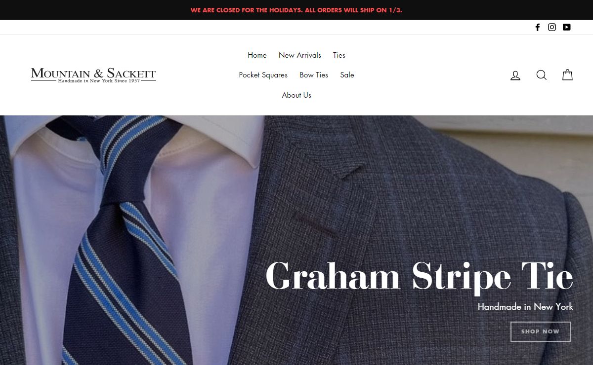 Regimental Ties, Short Ties, Ties made in USA, Wool Ties – Mountain & Sackett
