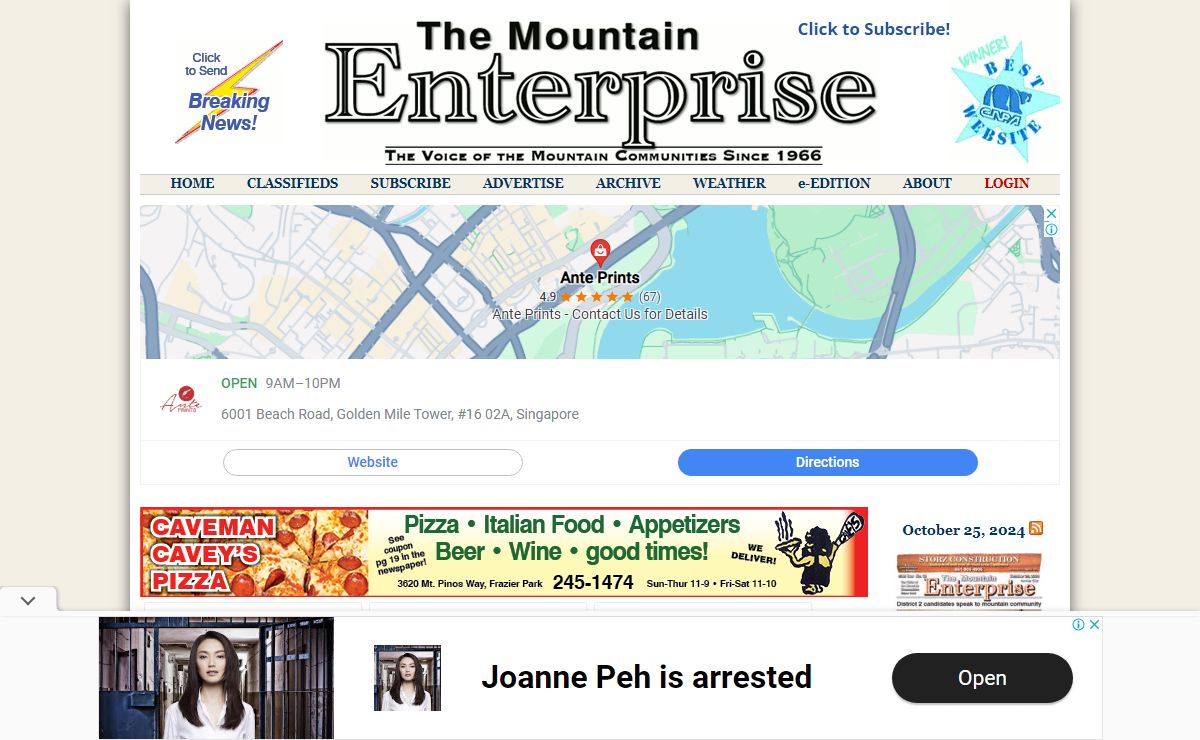 The Mountain Enterprise :: The Voice of the Mountain Communities Since 1966