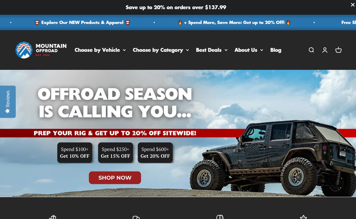 Jeep Parts & Jeep Accessories for Wrangler, Cherokee & CJ | M.O.R.E.