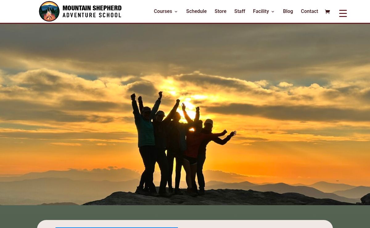 Mountain Shepherd Adventure School | Prepare. Practice. Prevail.