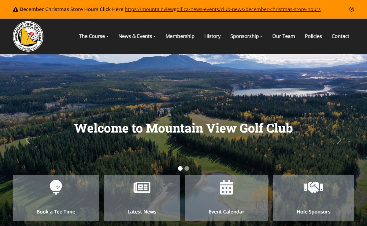 Homepage | Mountain View Golf Club